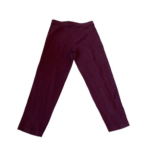 St John Milano Knit Slim Ankle Pant Burgundy Red $595 8 New Without Tags - Picture 8 of 8